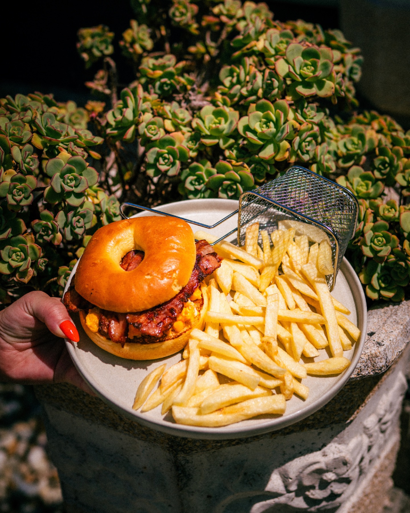Bagel bacon